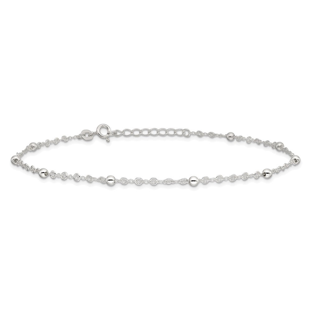 Sterling Silver plus ext. Anklet