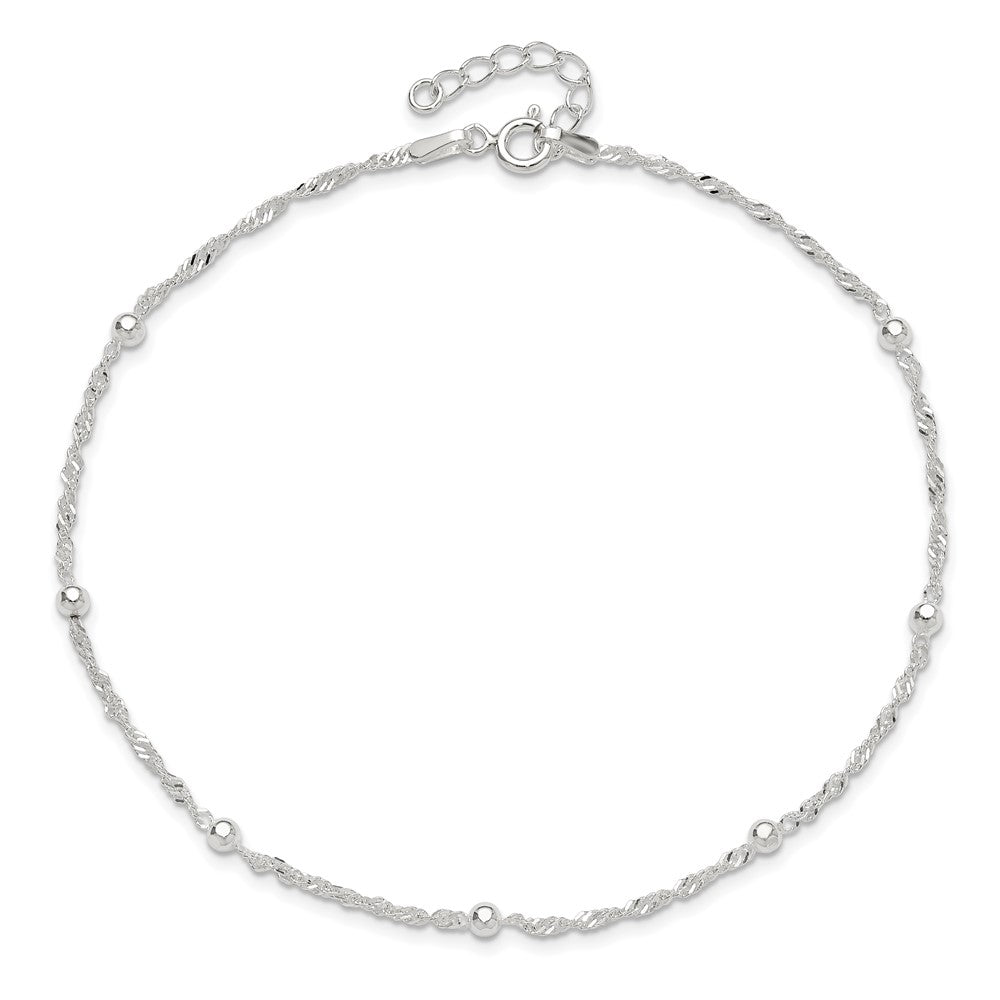 Sterling Silver Plus ext. Anklet