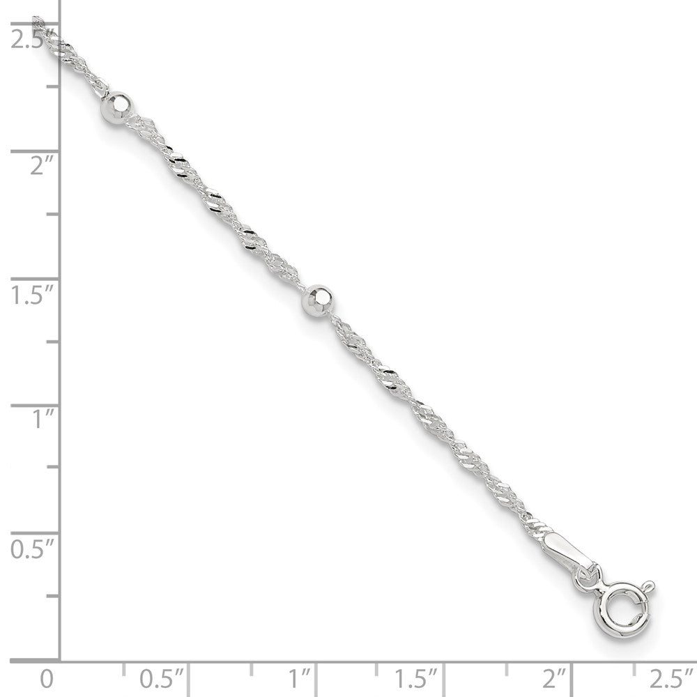 Sterling Silver Plus ext. Anklet