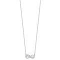 Sterling Silver CZ Infinity Necklace