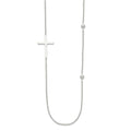 Sterling Silver Polished Cross Necklace