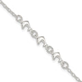 Sterling Silver 3 Dolphins Anklet