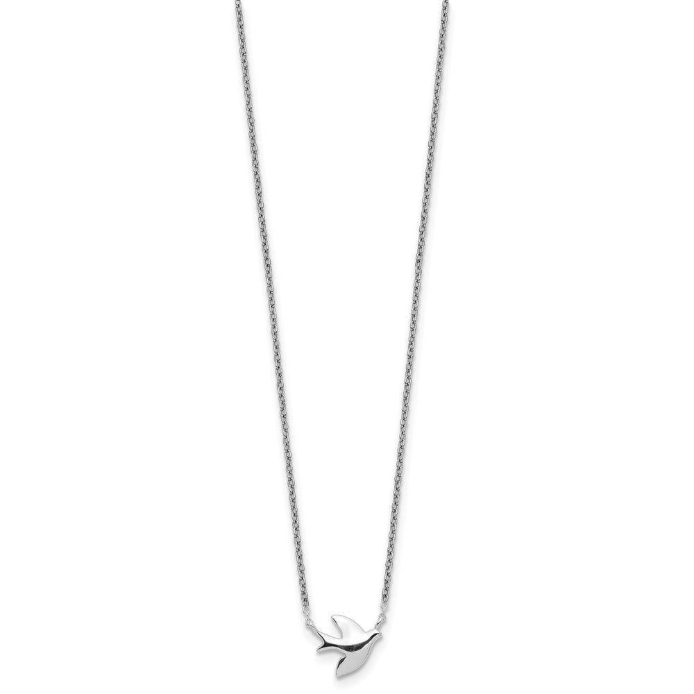 Sterling Silver Dove 16 Inch Necklace