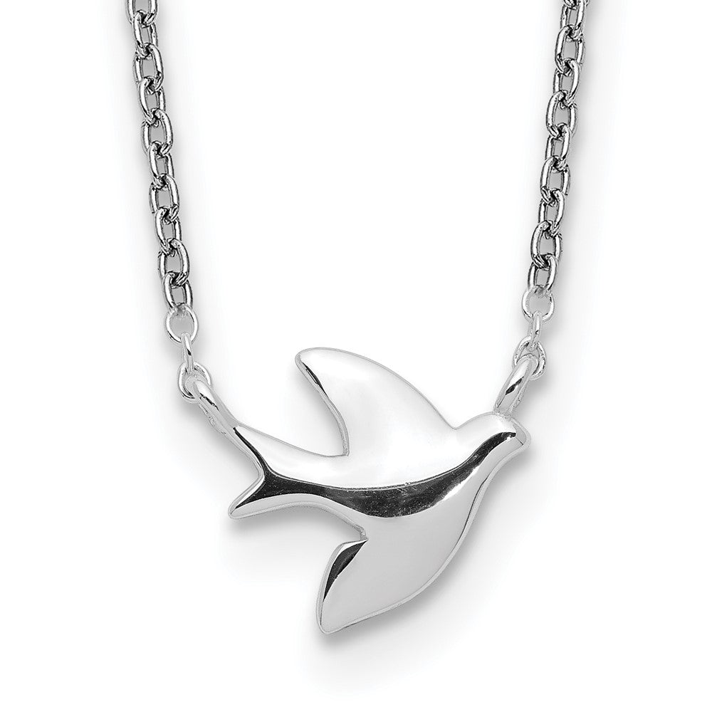 Sterling Silver Dove 16 Inch Necklace