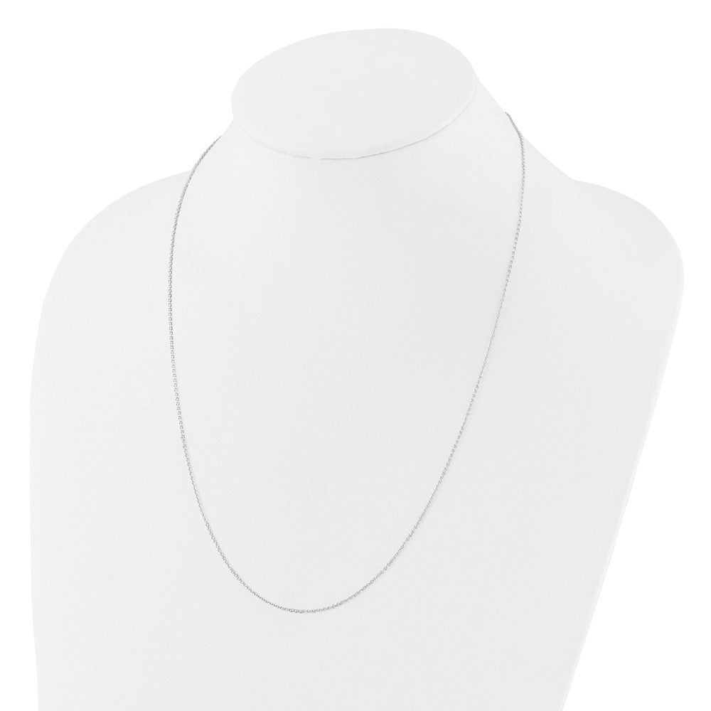 Sterling Silver Polished 1.15mm Cable Adjustable Necklace