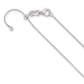 Sterling Silver Polished .75mm Snake Adjustable Necklace