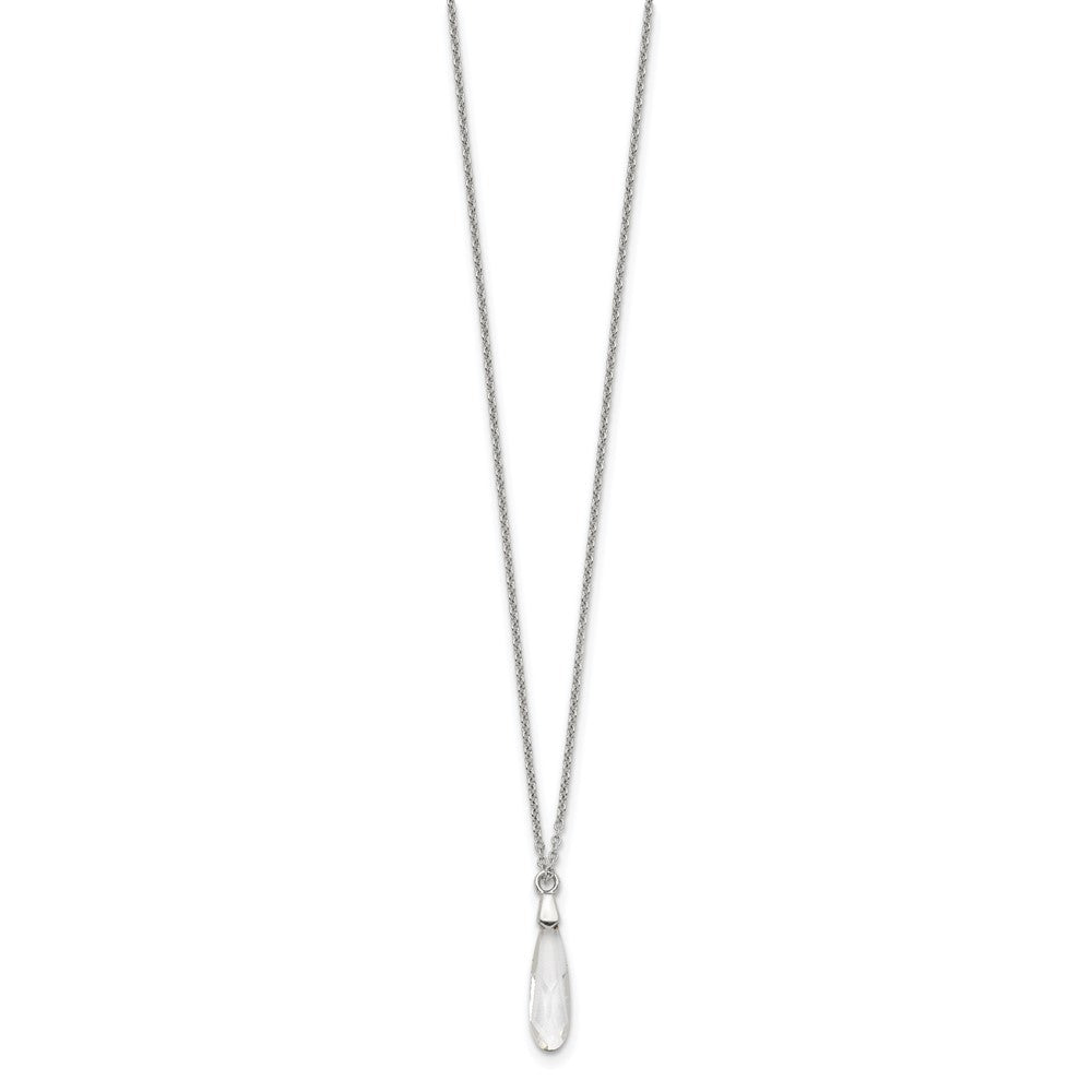 Sterling Silver Crystal Necklace