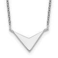 Sterling Silver Polished V-Shape Necklace
