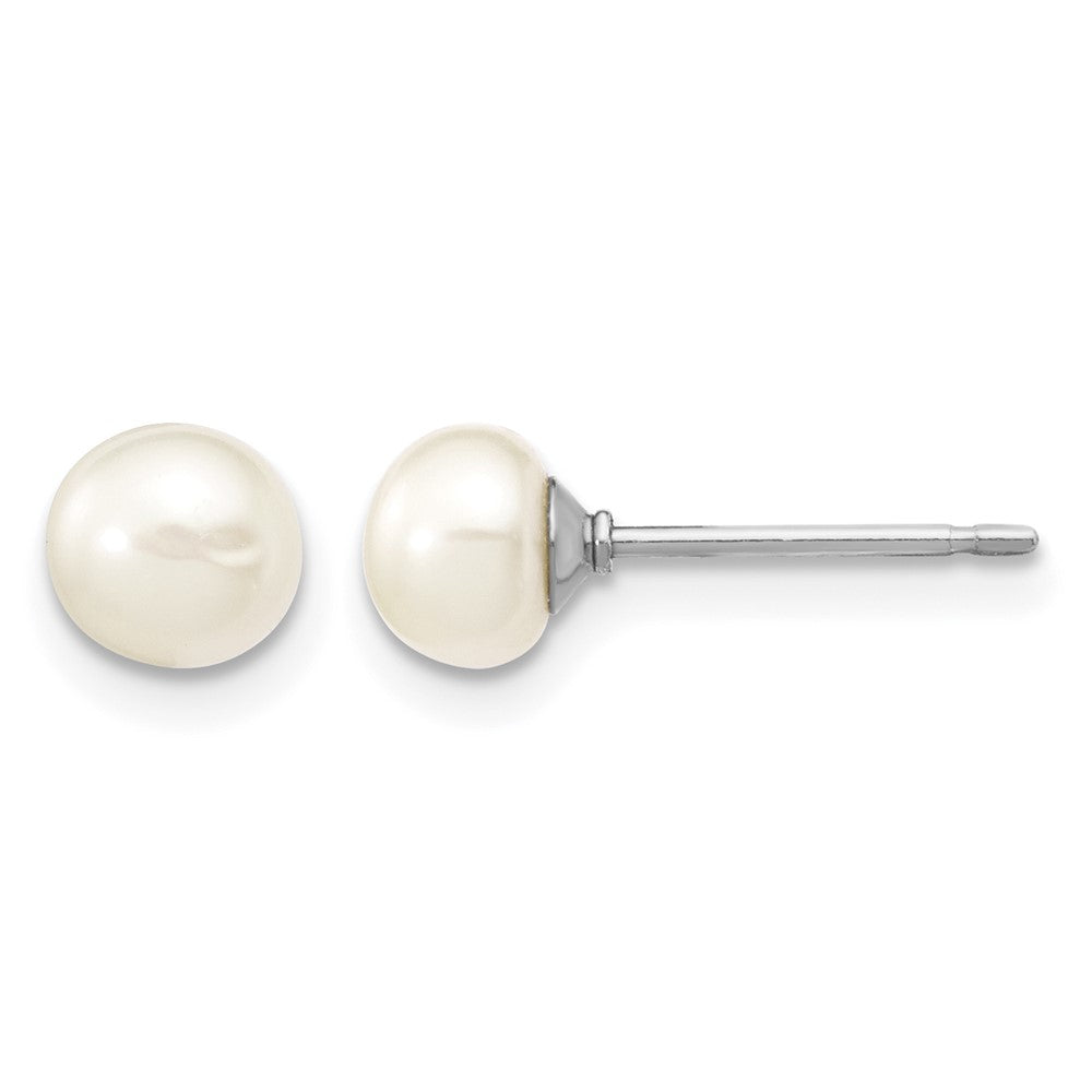 SS Madi K RH-pltd 5-6mm FWC Pearl Necklace, Bracelet & Earrring Set