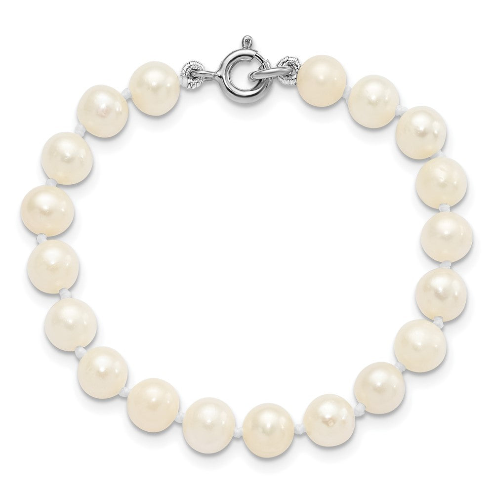 SS Madi K RH-pltd 5-6mm FWC Pearl Necklace, Bracelet & Earrring Set