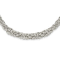 Sterling Silver Polished Byzantine Link Bracelet