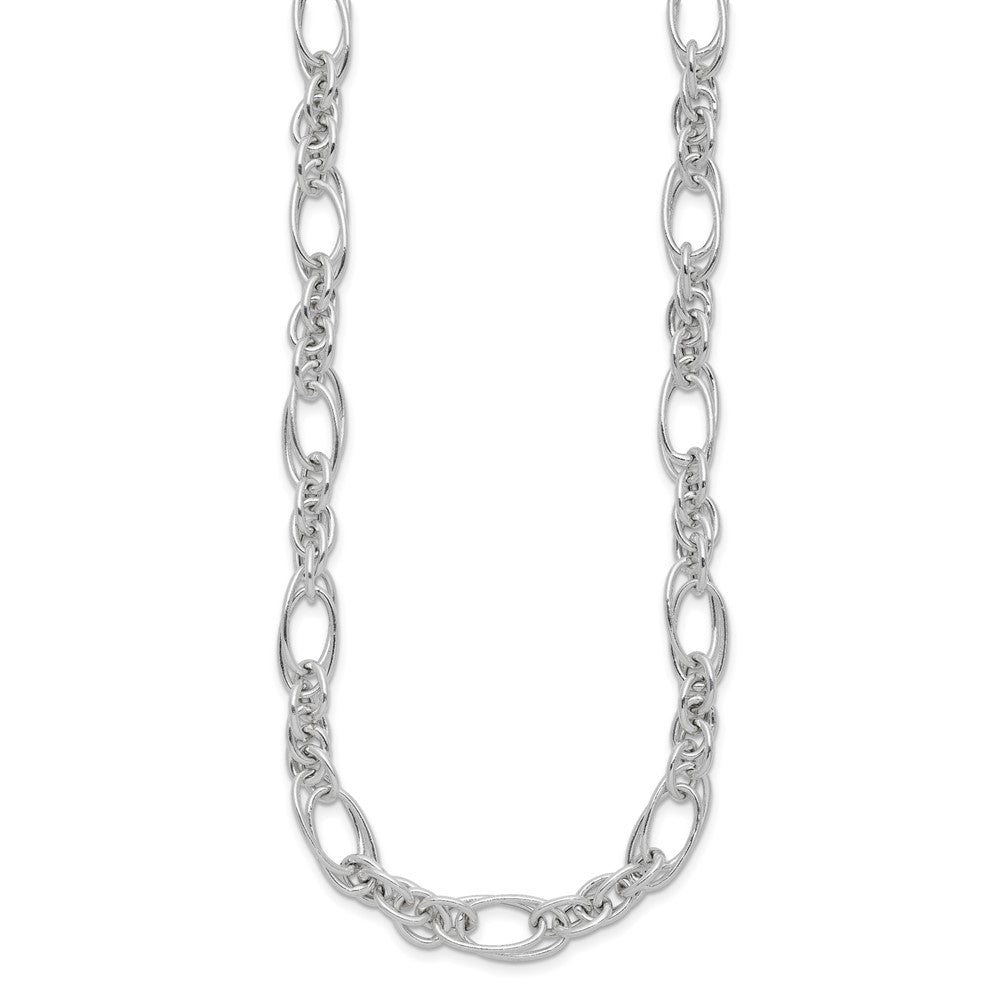 Sterling Silver Polished Fancy Link Bracelet