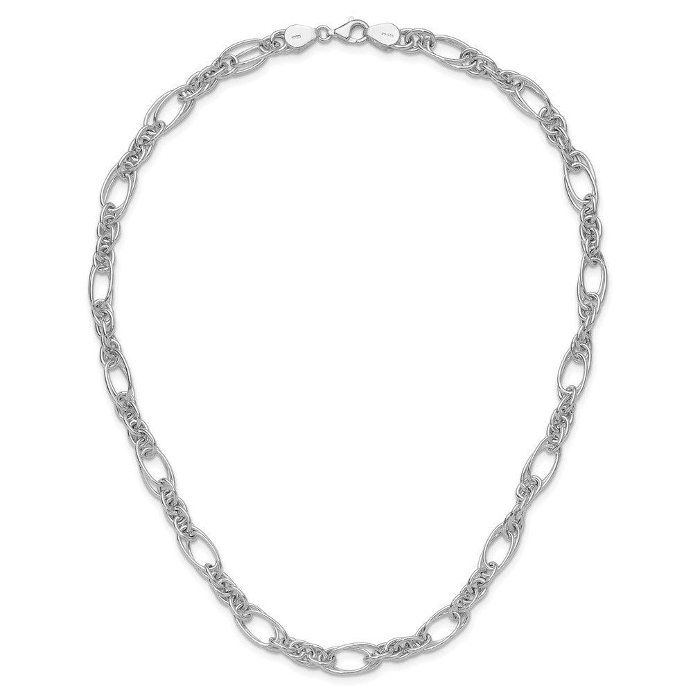 Sterling Silver Polished Fancy Link Bracelet