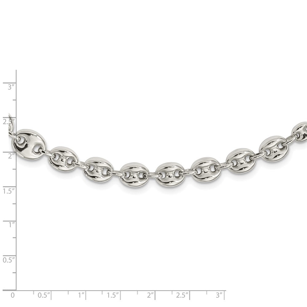 Sterling Silver Polished Fancy Link Bracelet