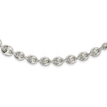 Sterling Silver Polished Fancy Link Bracelet