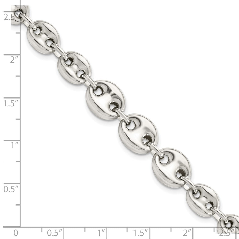 Sterling Silver Polished Fancy Link Necklace