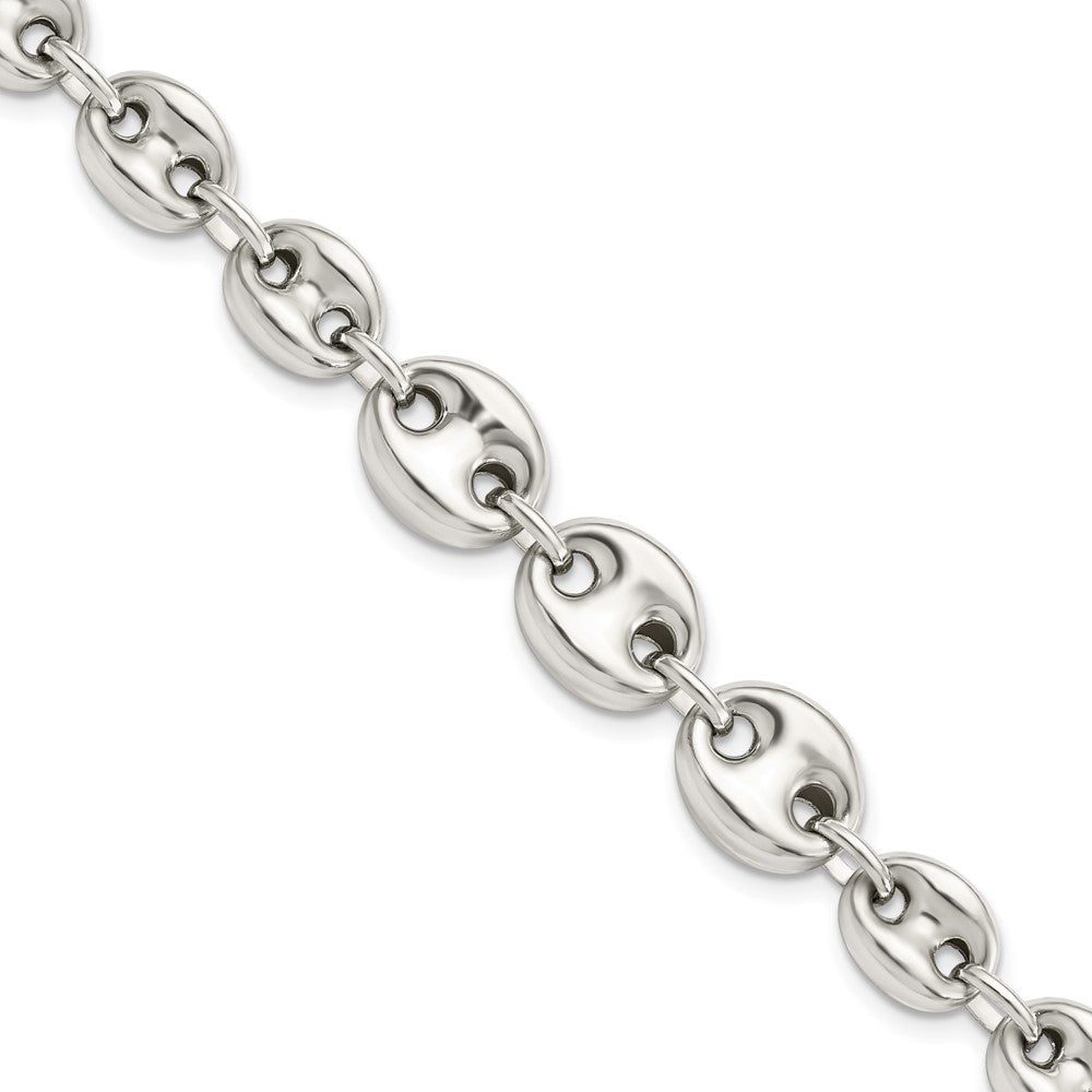 Sterling Silver Polished Fancy Link Necklace