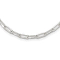 Sterling Silver 4.2mm Paperclip Link w/ ext Necklace