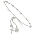Sterling Silver St. Benedict Adjustable Rosary Bracelet