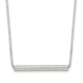Sterling Silver Polished Slide Bar Necklace