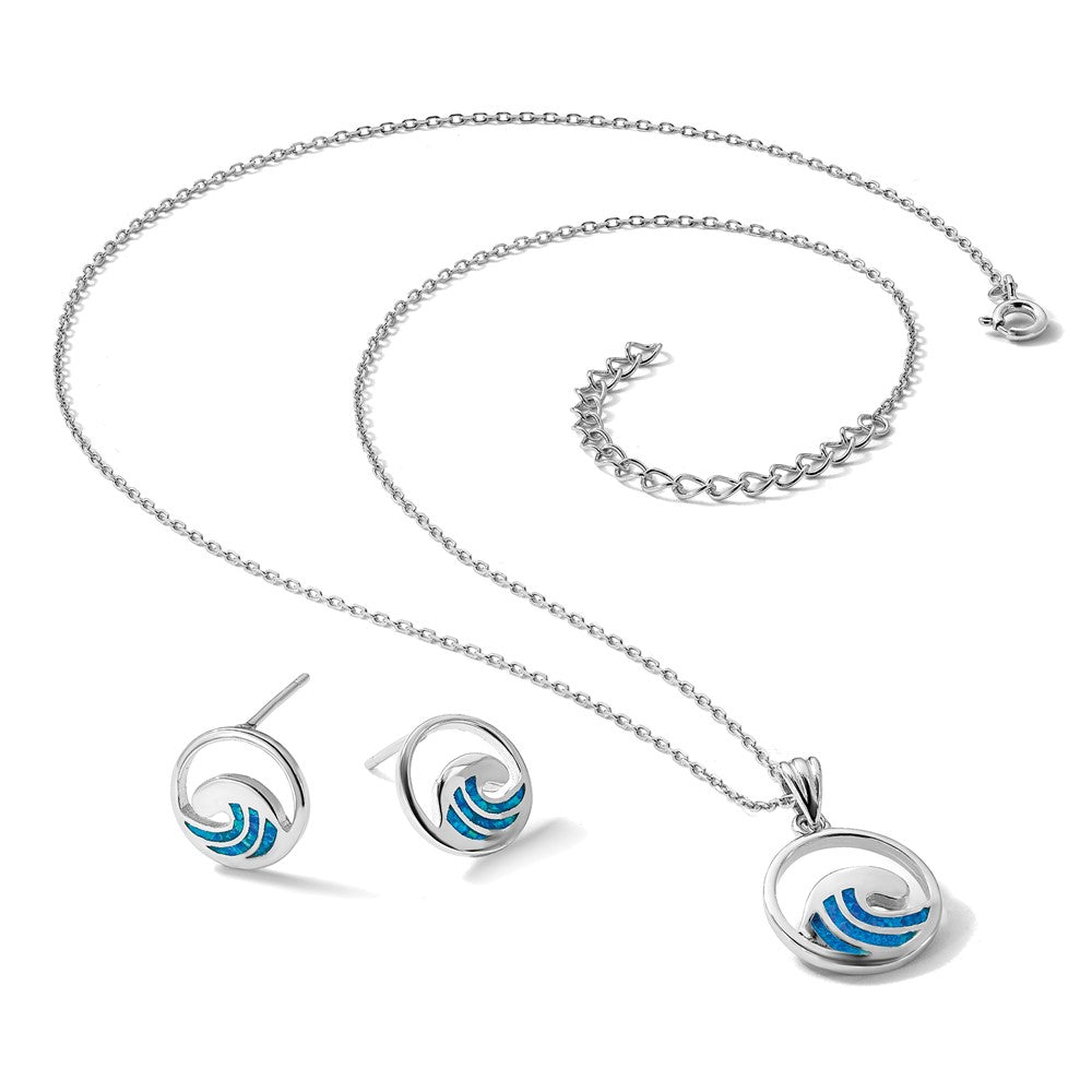 Sterling Silver Rh-plated Polished CZ Whale Tail 17.75in Necklace