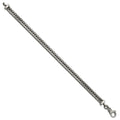 Sterling Silver Antiqued 8in Franco Link Men's Bracelet