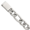 Sterling Silver Polished 17.0mm Figaro Curb 8 Inch Men's Bracelet