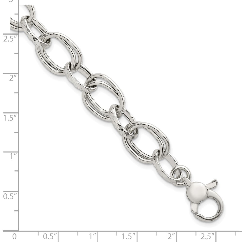 Sterling Silver Polished w/ Ext Fancy Link Bracelet