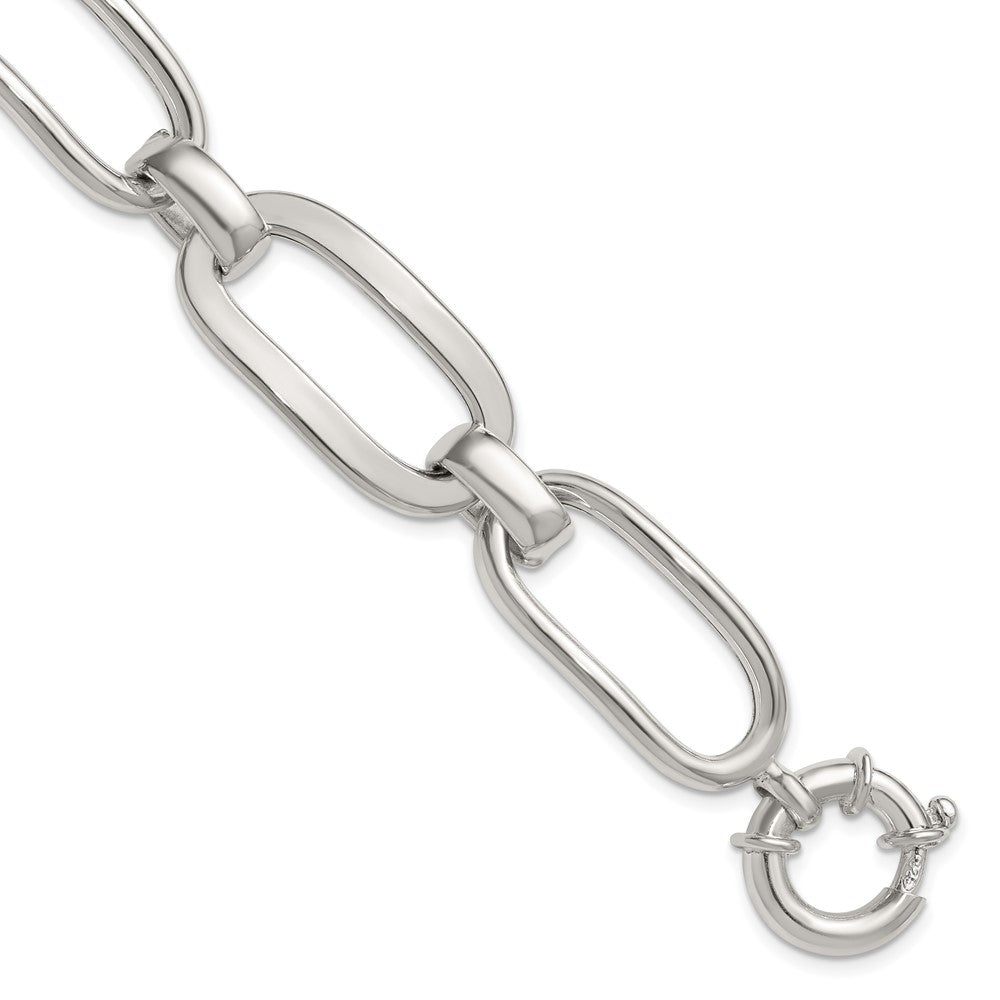 Sterling Silver Polished 7.5in Fancy Link Bracelet