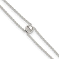 Sterling Silver Polished 2 Strand Bead 9in Plus 1in Ext Anklet