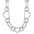 Sterling Silver Polished w/ Ext Fancy Link Bracelet