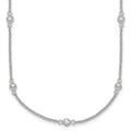 Sterling Silver Polished and Beaded CZ w/. Ext Bracelet