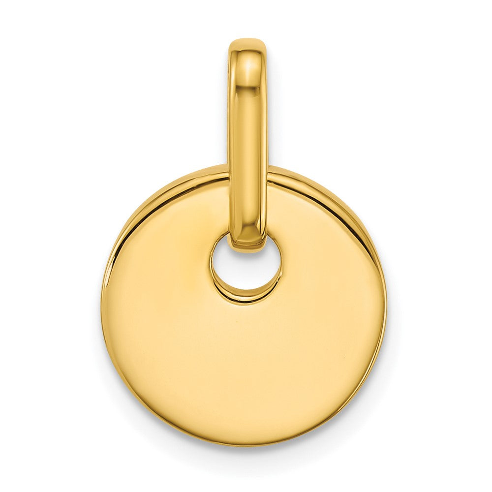 Sterling Silver Gold-plated Mother of Pearl Drop Pendant