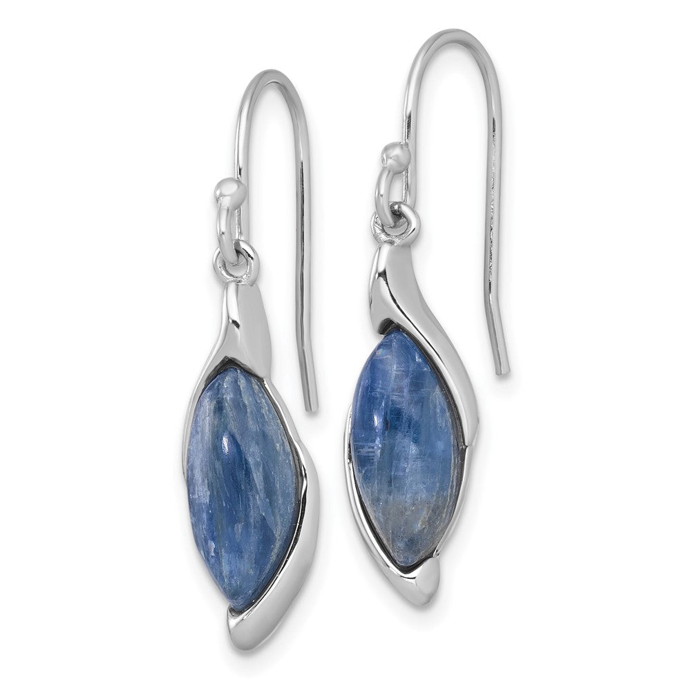 Sterling Silver RH-plated Polished Fancy Kyanite Dangle Earrings