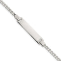 Sterling Silver Polished Curb Link Children's 6.25 Inch ID Bracelet
