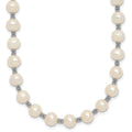 Sterling Silver Rhodium-plated White FW Cultured Pearl Necklace