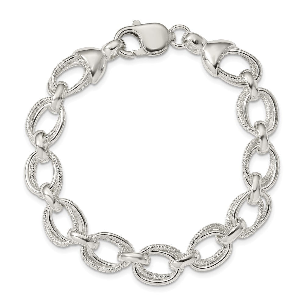 Sterling Silver Fancy Link Bracelet
