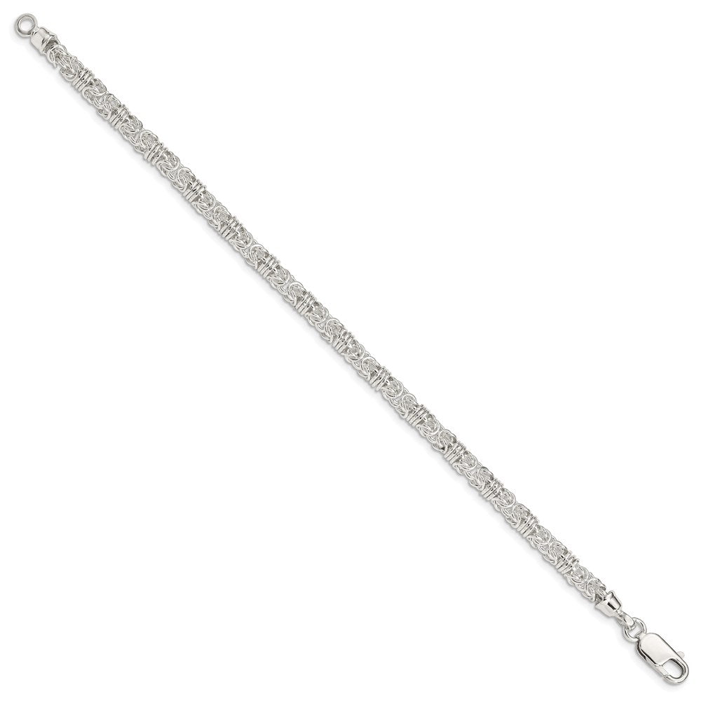 Sterling Silver Polished Fancy Link Bracelet