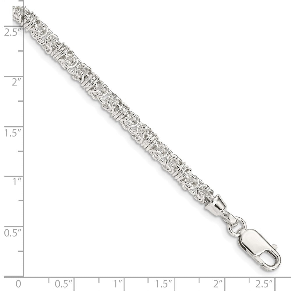 Sterling Silver Polished Fancy Link Bracelet