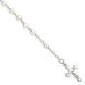 Sterling Silver and FW Cultured Pearl Rosary Bracelet