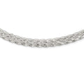 Sterling Silver 6.75mm Braided Fancy Necklace