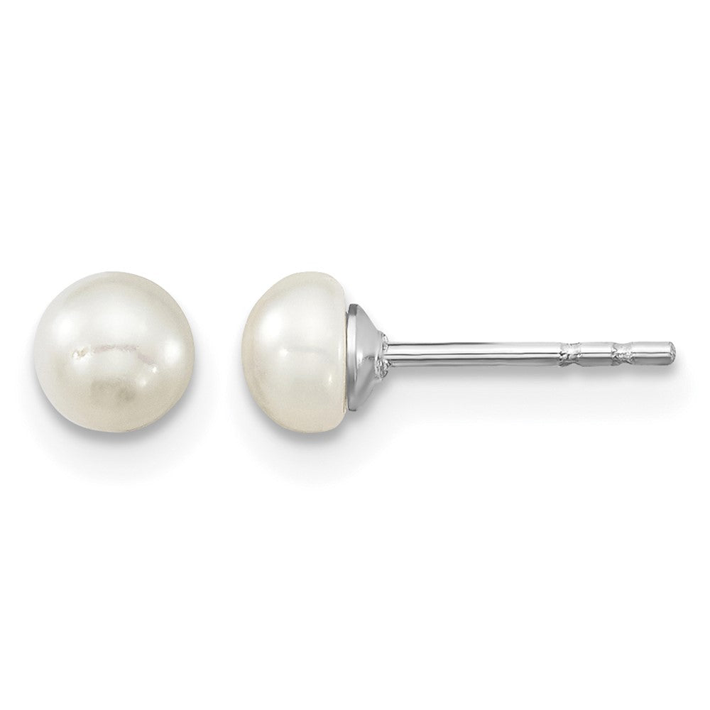 SS RH-pltd 4-5mm FWC Pearl 14in Necklace 5in Bracelet & Earring Set