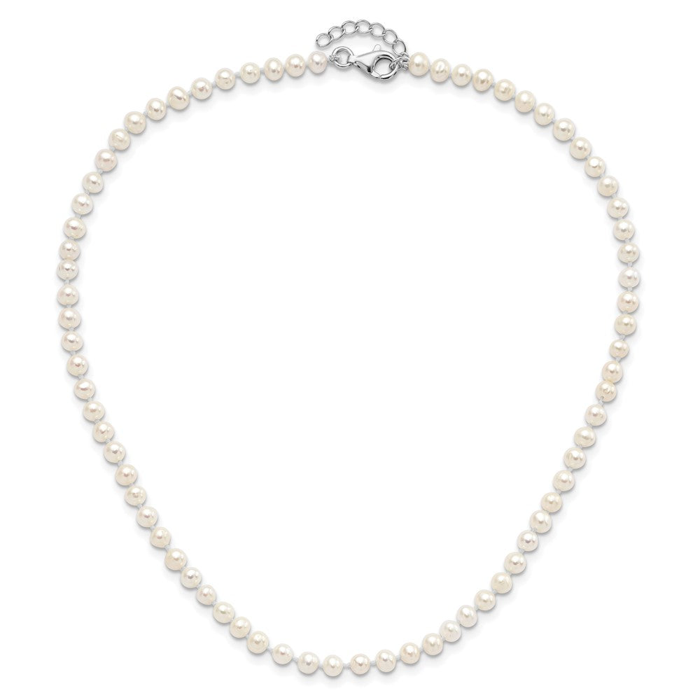 SS RH-pltd 4-5mm FWC Pearl 14in Necklace 5in Bracelet & Earring Set