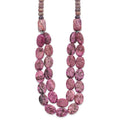 Sterling Silver Charoite, Jade, Pink and Purple Jasper w/2in ext Necklace