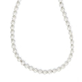 4-5mm White Imitation Shell Pearl with Glass Bead Eyewear Chain