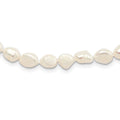 9-10mm White Baroque Freshwater Cultured Pearl Endless 64 inch Necklace