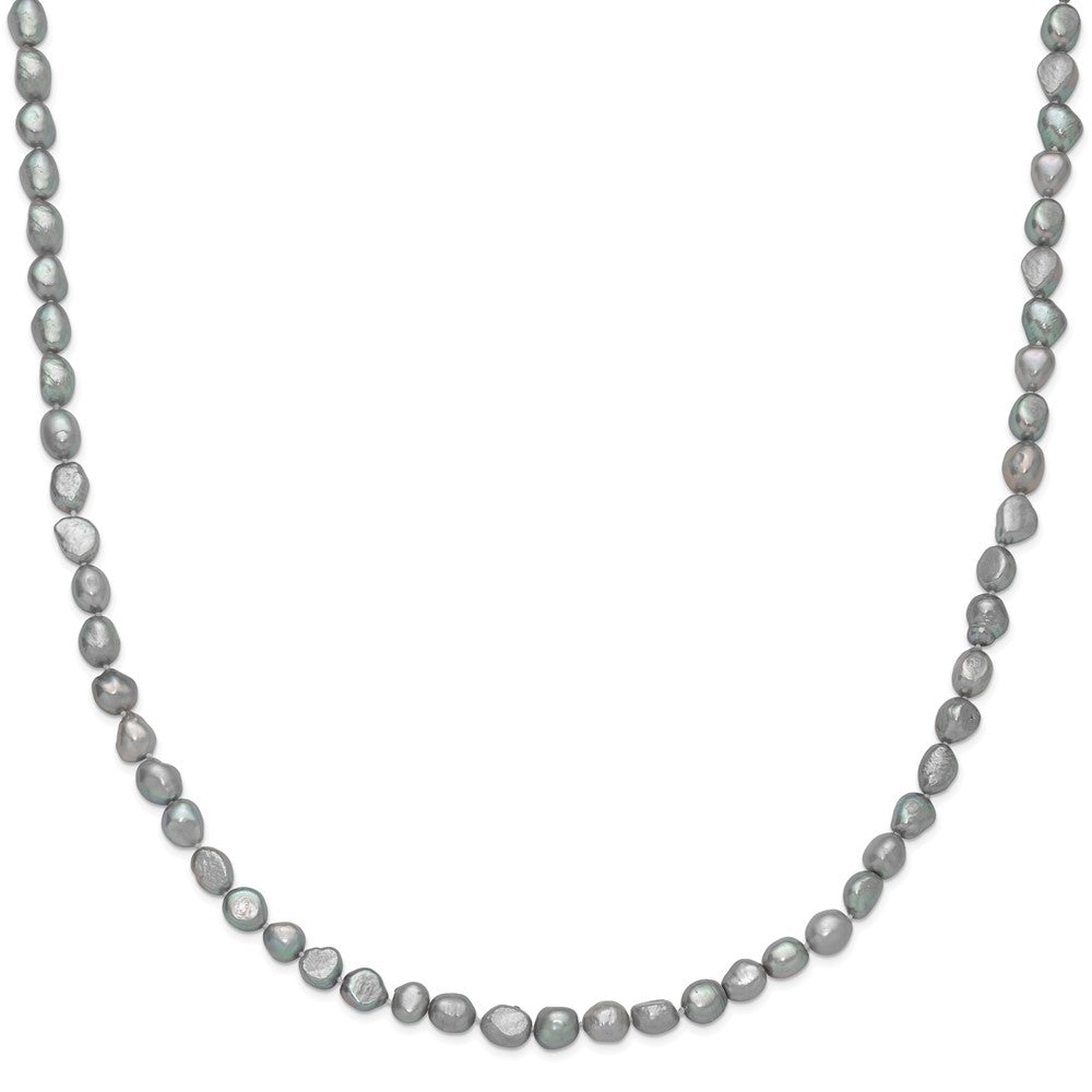 9-11mm Grey Baroque Endless Necklace
