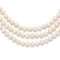 7-8mm White Freshwater Cultured Pearl 76 inch Slip on Necklace
