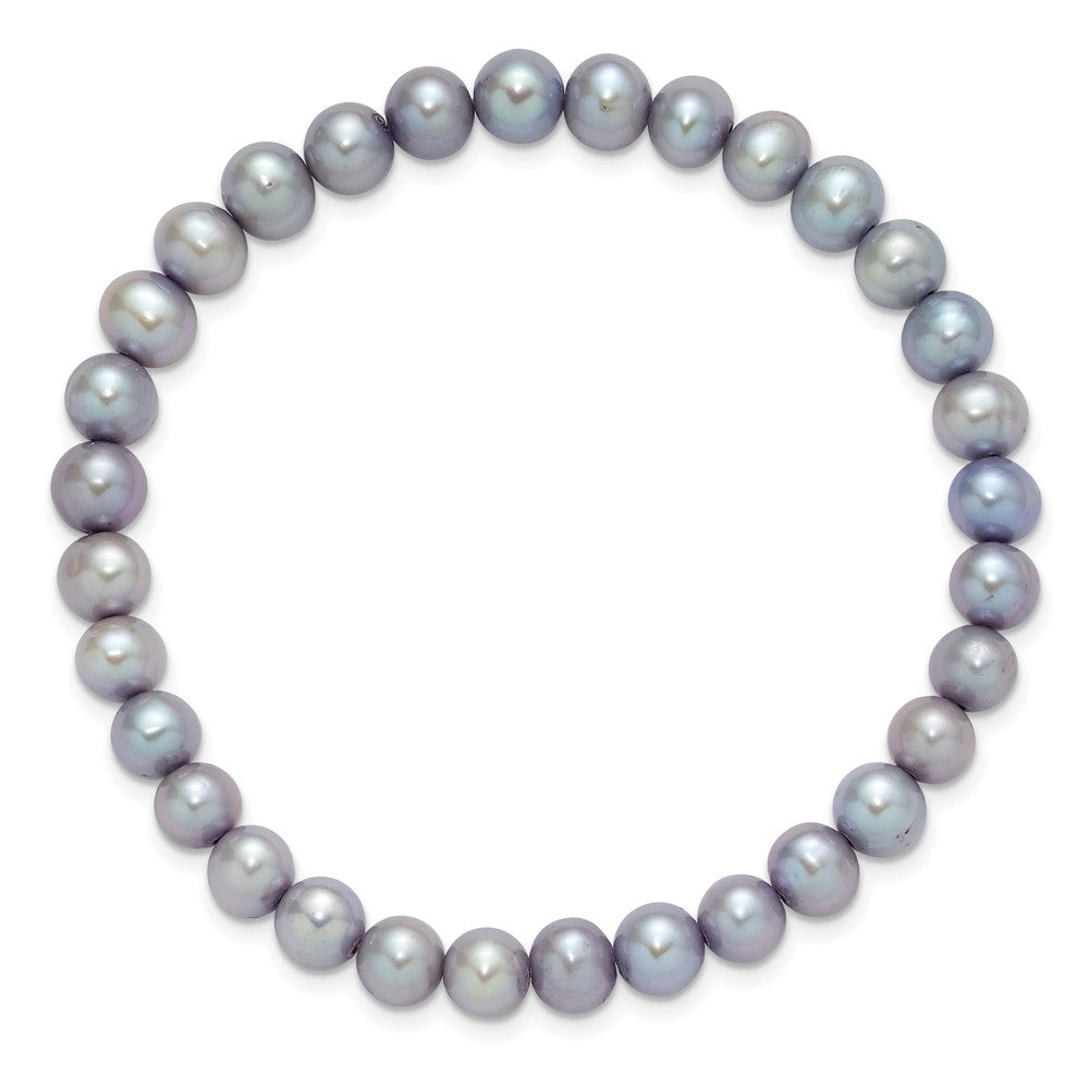 6-7mm Multicolor Semi-round FWC Pearl Stretch Bracelet 5 pc Set