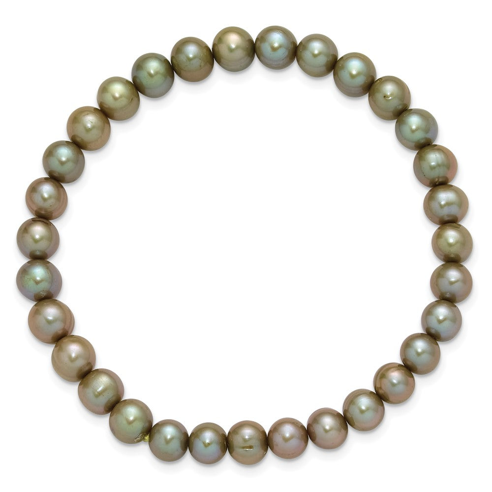 6-7mm Multicolor Semi-round FWC Pearl Stretch Bracelet 5 pc Set